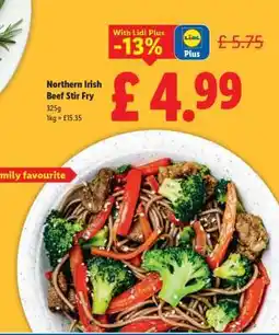 Lidl Northern Irish Beef Stir Fry offer