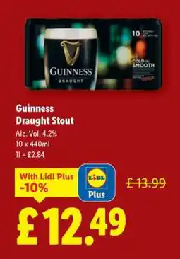 Lidl Guinness Draught Stout offer