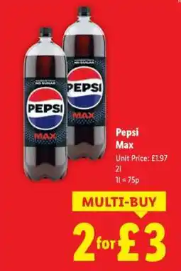 Lidl Pepsi Max offer
