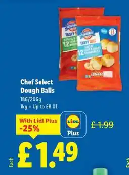 Lidl Chef Select Dough Balls offer