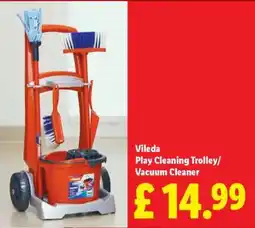 Lidl Vileda Play Cleaning Trolley/Vacuum Cleaner offer