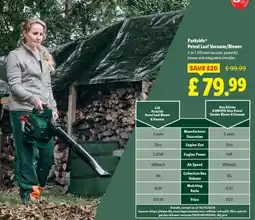 Lidl Parkside Petrol Leaf Vacuum/Blower offer