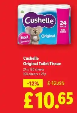 Lidl Cushelle Original Toilet Tissue offer