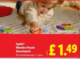 Lidl lupilu Wooden Puzzle Assortment offer