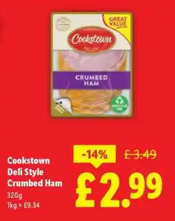 Lidl Cookstown Deli Style Crumbed Ham offer