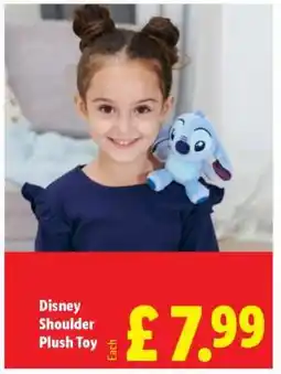 Lidl Disney Shoulder Plush Toy offer