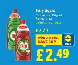 Lidl Fairy Liquid offer