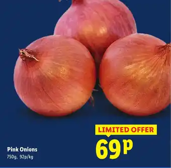 Lidl Pink Onions offer