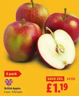 Lidl British Apples offer