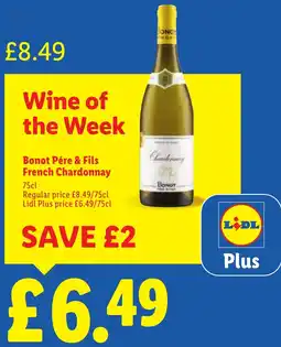 Lidl Bonot Pére & Fils French Chardonnay offer