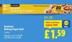 Lidl Aromata Baking Paper Roll offer