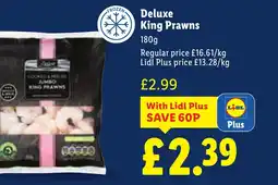 Lidl Deluxe King Prawns offer