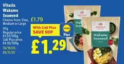 Lidl Vitasia Wakame Seaweed offer