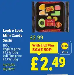 Lidl Look o Look Mini Candy Sushi offer