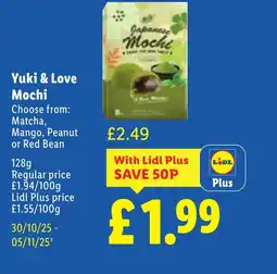 Lidl Yuki & Love Mochi offer