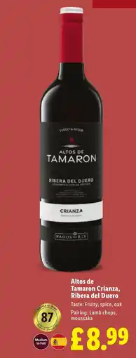 Lidl Altos de Tamaron Crianza, Ribera del Duero offer