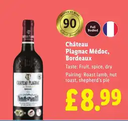 Lidl Château Plagnac Médoc, Bordeaux offer