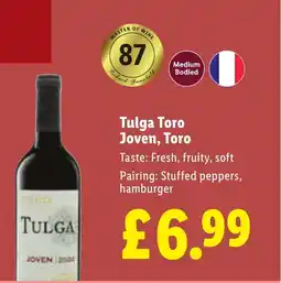 Lidl Tulga Toro Joven, Toro offer