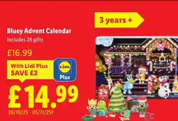Lidl Bluey Advent Calendar offer