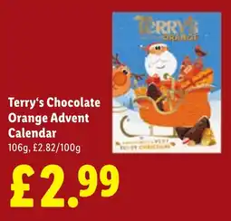 Lidl Terry's Chocolate Orange Advent Calendar offer