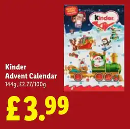 Lidl Kinder Advent Calendar offer