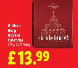 Lidl Anthon Berg Advent Calendar offer