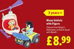 Lidl Bluey Vehicle with Figure offer