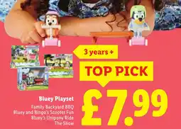 Lidl Bluey Playset offer