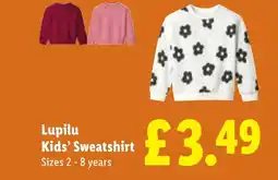 Lidl Lupilu Kids' Sweatshirt offer