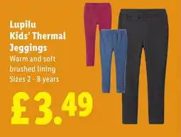 Lidl Lupilu Kids' Thermal Jeggings offer