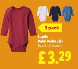 Lidl Lupilu Baby Bodysuits offer