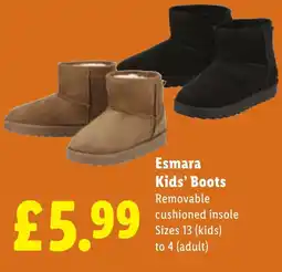 Lidl Esmara Kids' Boots offer