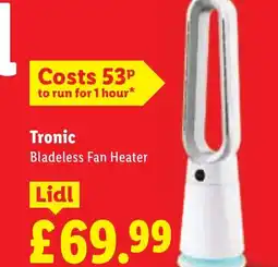 Lidl Tronic Bladeless Fan Heater offer