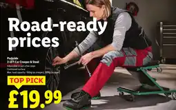 Lidl Parkside 2-in-1 Car Creeper & Stool offer