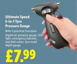 Lidl Ultimate Speed 5-in-1 Tyre Pressure Gauge offer