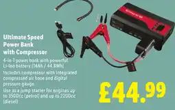 Lidl Ultimate Speed Power Bank with Compressor offer
