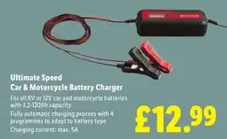Lidl Ultimate Speed Car & Motorcycle Battery Charger offer