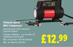 Lidl Ultimate Speed Mini-Compressor offer