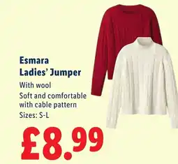 Lidl Esmara Ladies' Jumper offer