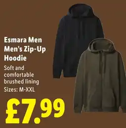Lidl Esmara Men Men's Zip-Up Hoodie offer