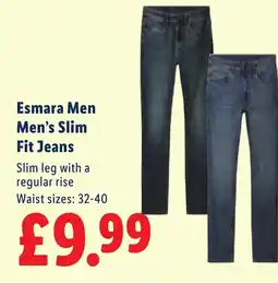 Lidl Esmara Men Men's Slim Fit Jeans offer