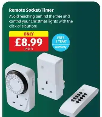 Aldi Remote Socket/Timer offer