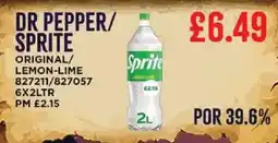 Bestway DR PEPPER/ SPRITE Original/ lemon-lime offer