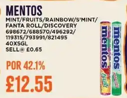 Bestway MENTOS Mint/fruits/rainbow/s'mint offer