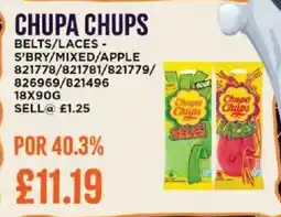 Bestway CHUPA CHUPS Belts/laces - s'bry/mixed/apple offer