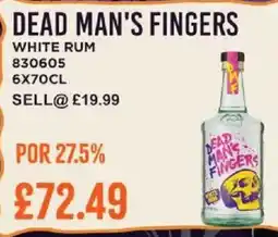 Bestway DEAD MAN'S FINGERS White rum offer