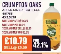 Bestway CRUMPTON OAKS Apple cider - bottles offer