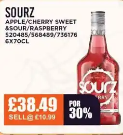 Bestway SOURZ Apple/cherry sweet &sour/raspberry offer