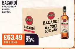 Bestway BACARDÍ Spiced rum offer