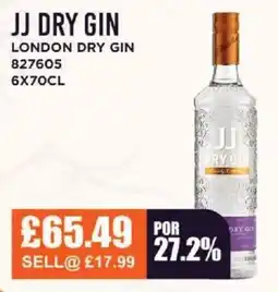Bestway JJ DRY GIN London dry gin offer